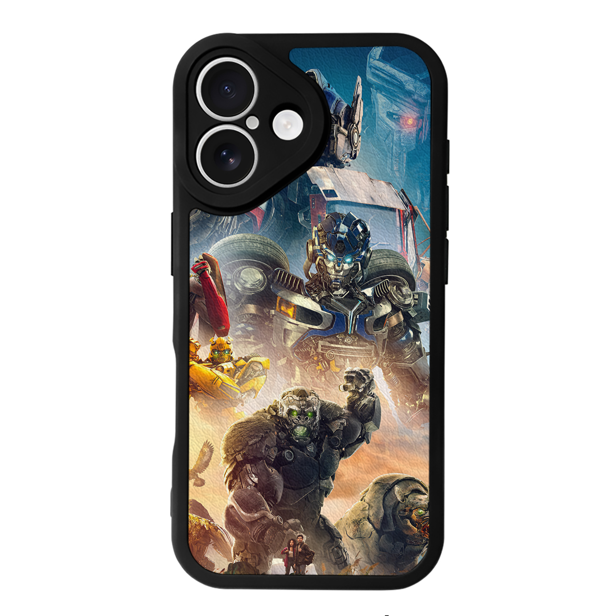 （画像用） Transformers トランスフォーマー 【iPhone 16シリーズ対応】シリコンスマホケース（レザー調） 材質：シリコン